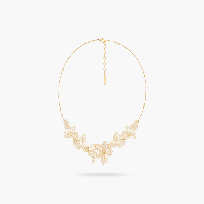Les Néréides Gold Thread Statement Necklace - Gold
