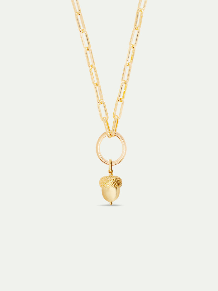 Les Néréides Golden Acorn Pendant - Gold