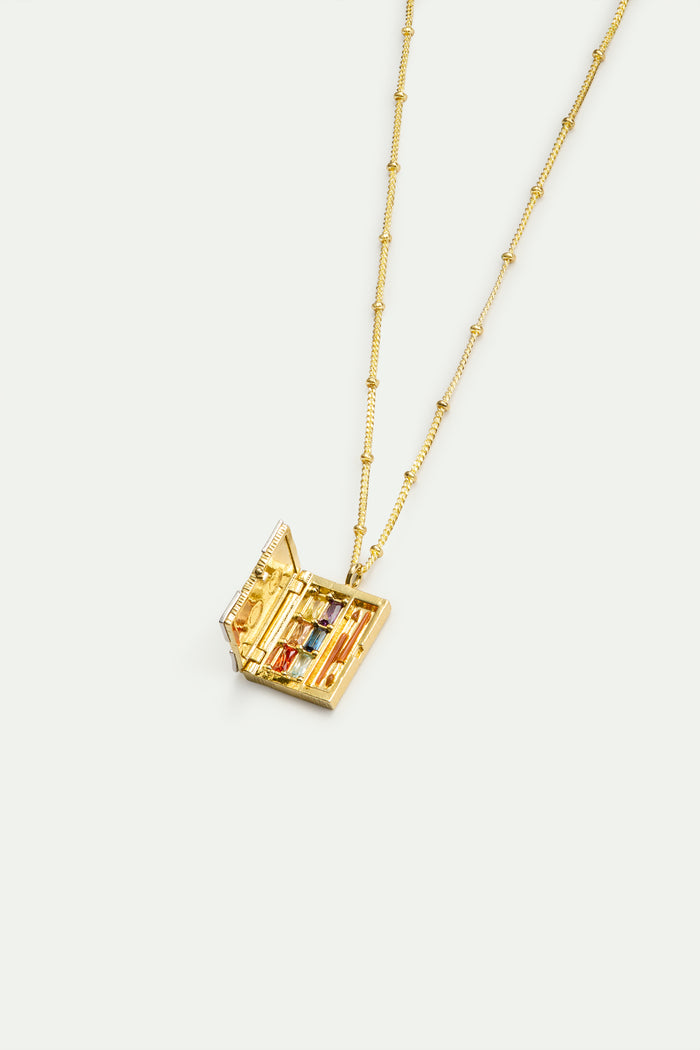 les néréides Golden Art Case Pendant Necklace - Gold