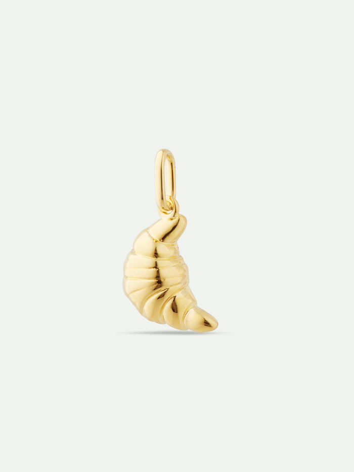 les néréides Golden Croissant Pendant - Multicolor