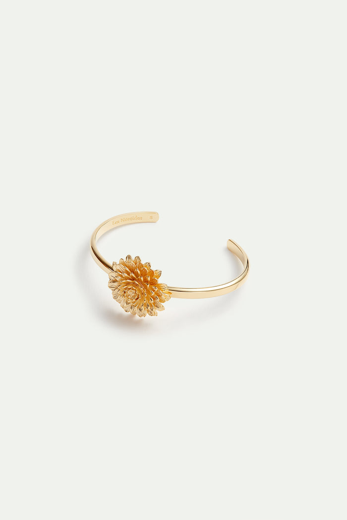 les néréides Golden Dandelion Cuff Bracelet - S / Gold
