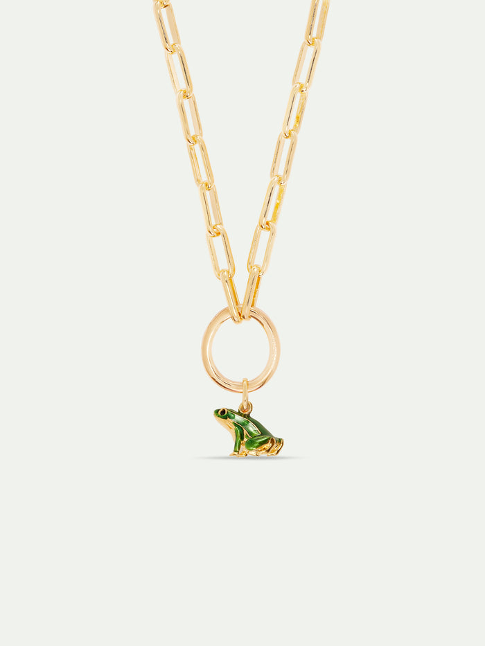 Les Néréides Green Frog Pendant - Green