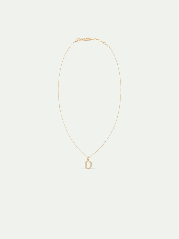 Les Néréides Letter O Pendant Necklace - Off White