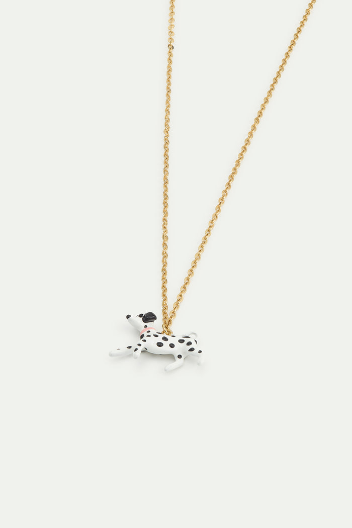 Les Néréides Les Néréides Loves Animals - Black And White Dalmatian Pendant Necklace - Multicolor