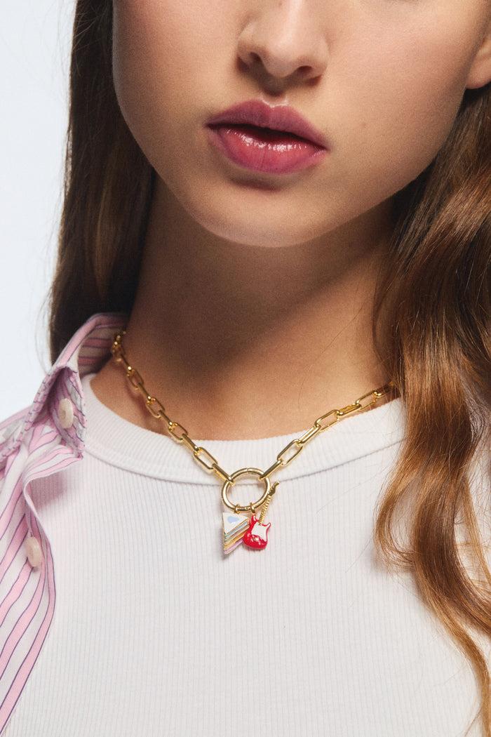 Les Néréides N2 Electric Guitar Charm - Red