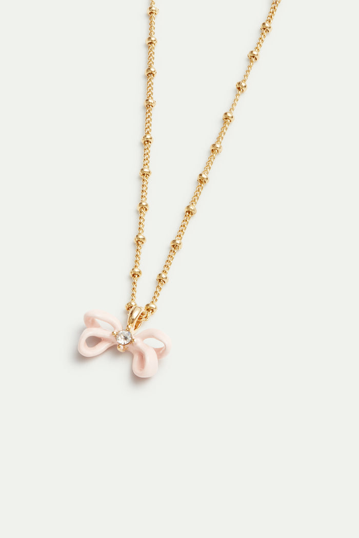 Les Néréides Pink Ribbon Pendant Bracelet - Pink