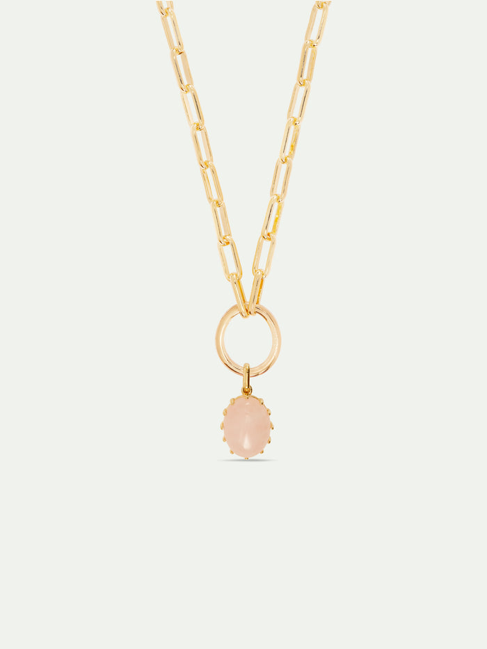 Les Néréides Rose Quartz Pendant - Pink