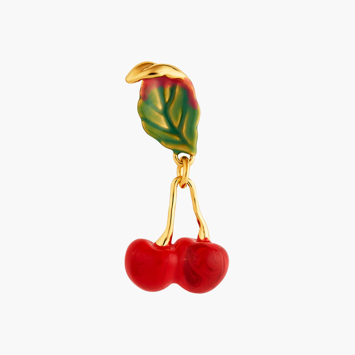Les Néréides Small Cherries Post Earrings - Red