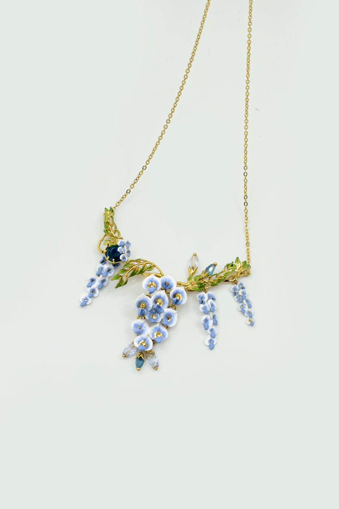 Les Néréides Wisteria Statement Necklace - Blue