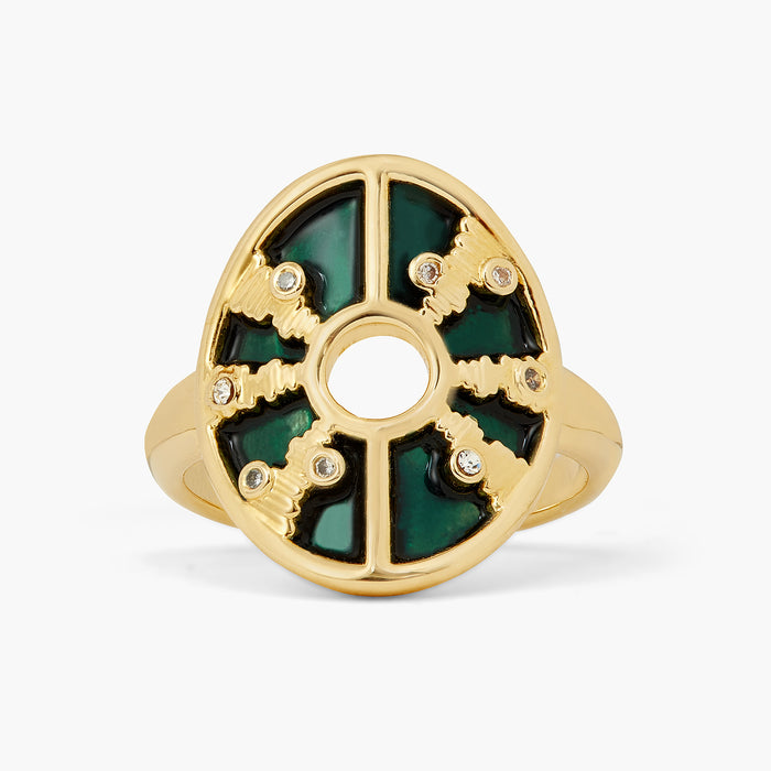 Les Néréides Light Reflecting Cocktail Ring - 5.5 (50 Mm) / Blue