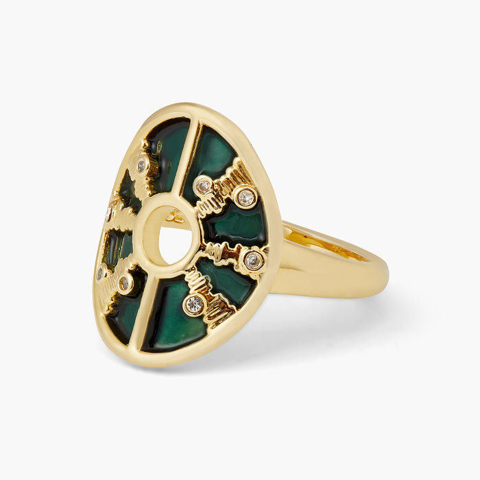 Les Néréides Light Reflecting Cocktail Ring - 5.5 (50 Mm) / Blue