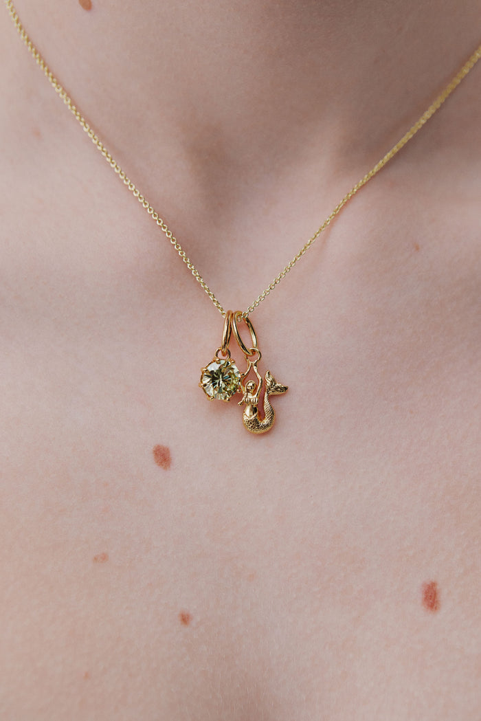 Les Néréides Lucky Green Pendant - Prosperity And Achievement - Green