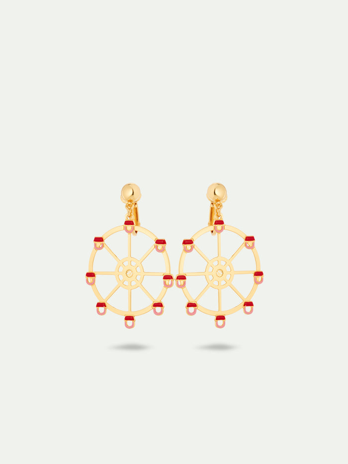 les néréides N2 Ferris Wheel Clip-On Earrings - Multicolor les néréides N2 Ferris Wheel Clip-On Earrings - Multicolor
