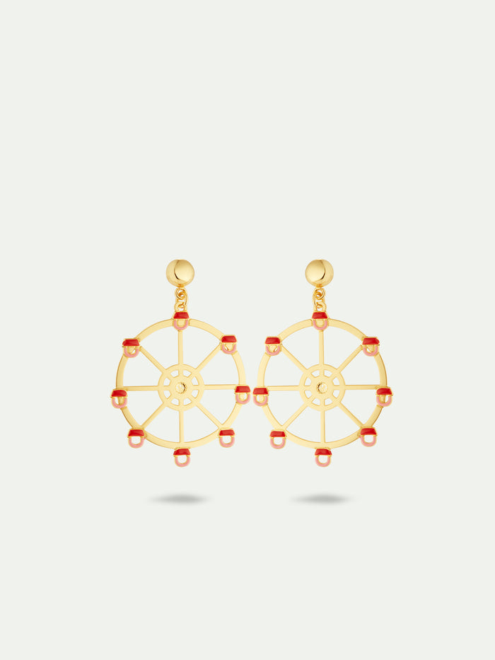 les néréides N2 Ferris Wheel Post Earrings - Multicolor les néréides N2 Ferris Wheel Post Earrings - Multicolor