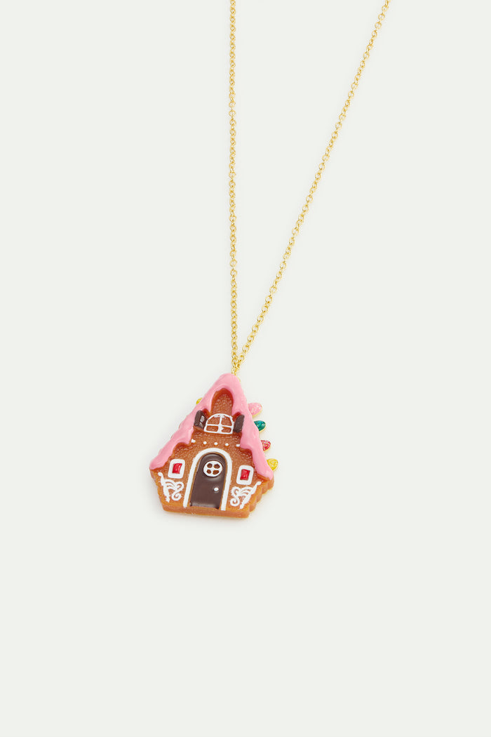 Les Néréides N2 Gingerbread House Pendant Necklace - Multicolor