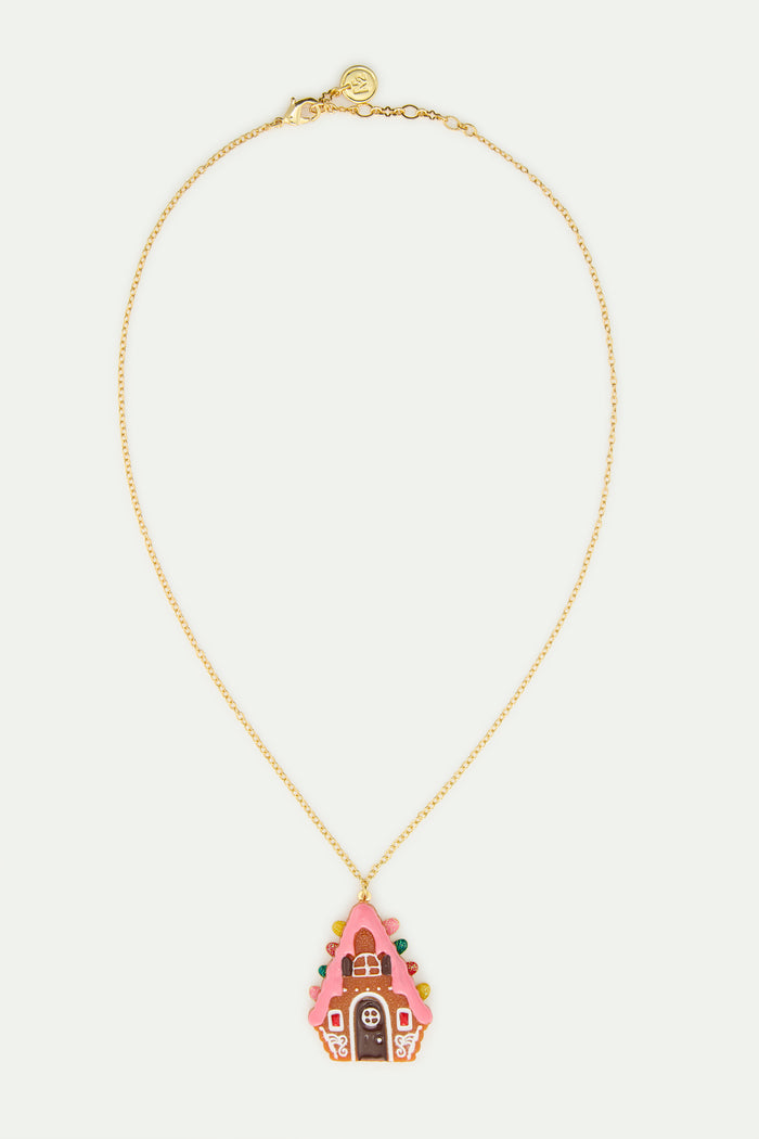Les Néréides N2 Gingerbread House Pendant Necklace - Multicolor