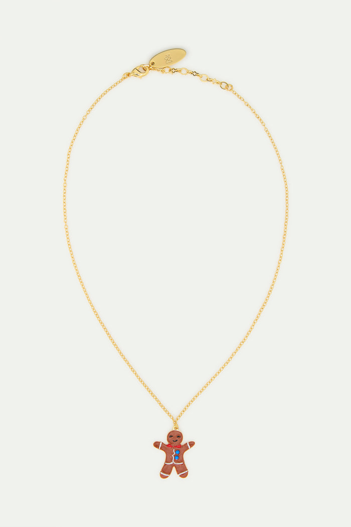 Les Néréides N2 Gingerbread Man Pendant Necklace - Brown