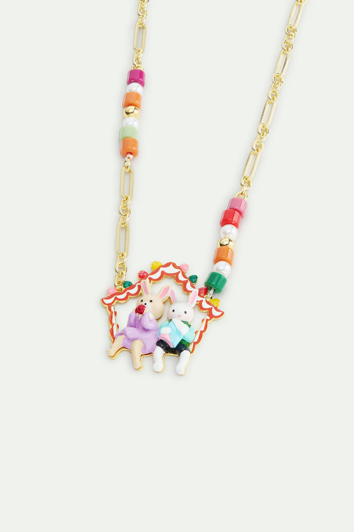 Les Néréides N2 Hansel And Gretel Pendant With Colorful Beads - Multicolor