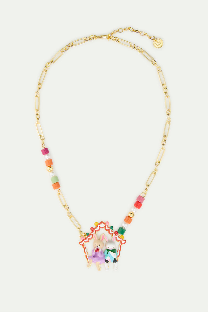 Les Néréides N2 Hansel And Gretel Pendant With Colorful Beads - Multicolor