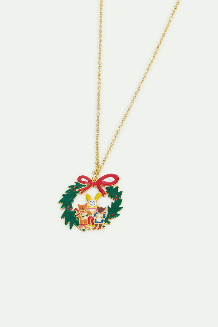 Les Néréides N2 Wreath And Christmas Carols Pendant Necklace - Multicolor