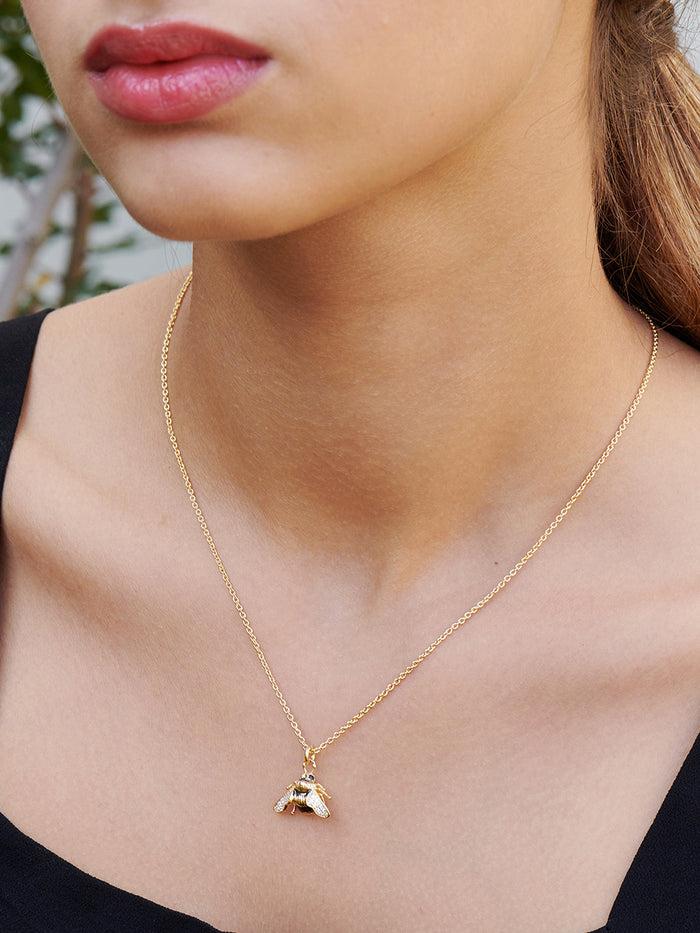 Les Néréides Nectar Of The Sun Bumblebee Pendant Necklace - Gold