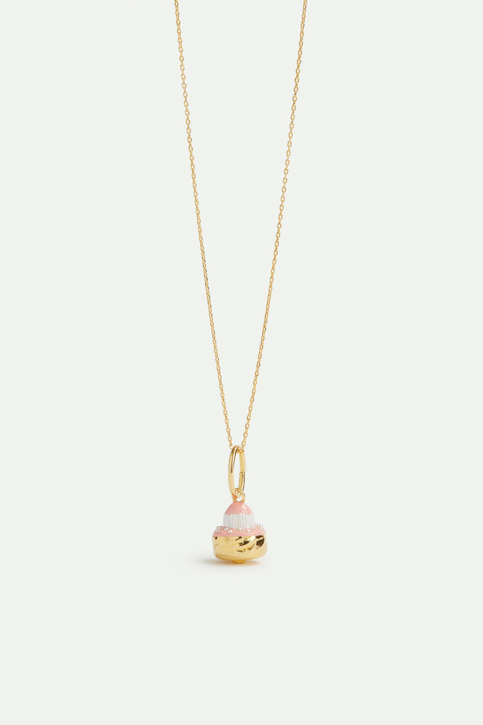 Les Néréides Patisserie Pendant - Creaminess And Tradition - Pink / Gold