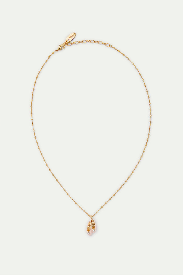Les Néréides Pink Ballet Slipper Pendant Necklace - Pink