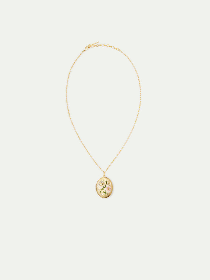 Les Néréides Secret Medallion Pendant Necklace - Multicolor
