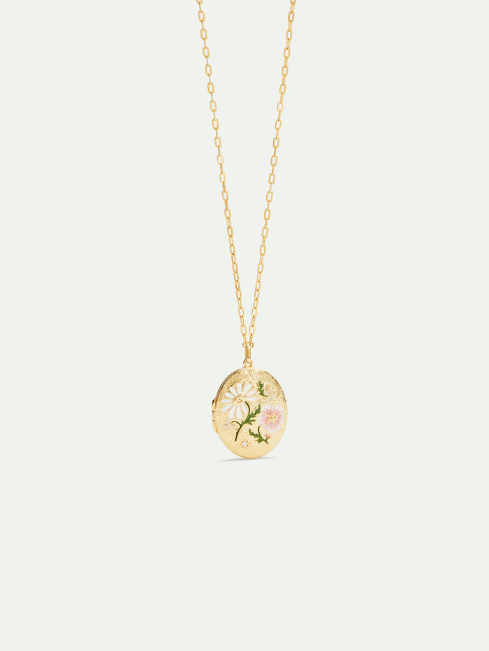 les néréides Secret Medallion Pendant Necklace - Multicolor