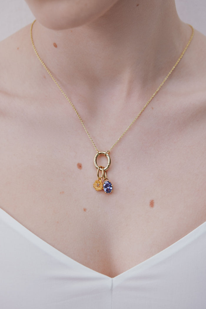 Les Néréides Sunflower Pendant - Joy And Vitality - Yellow