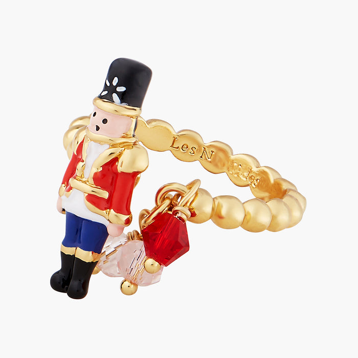 Les Néréides The Nutcracker And Faceted Beads Adjustable Ring - Multi