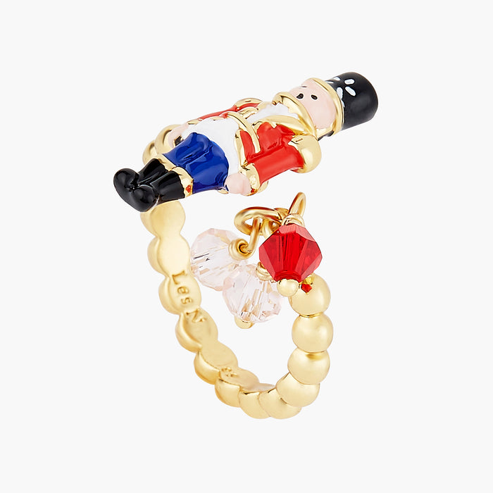 Les Néréides The Nutcracker And Faceted Beads Adjustable Ring - Multi