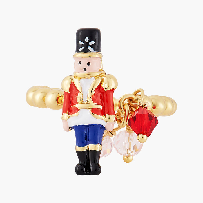 les néréides The Nutcracker and Faceted Beads Adjustable Ring - Multi