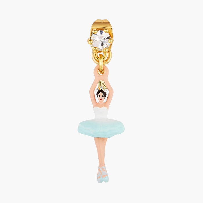 Les Néréides The Nutcracker Ballerina And Faceted Crystal Post Earrings - Multi