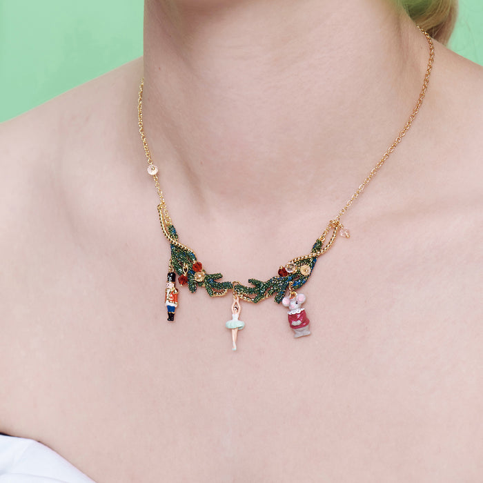 Les Néréides The Nutcracker Ballerina And Mouse King Statement Necklace - Multi