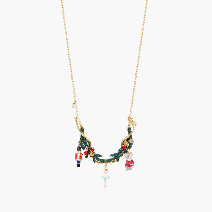 les néréides The Nutcracker Ballerina and Mouse King Statement Necklace - Multi