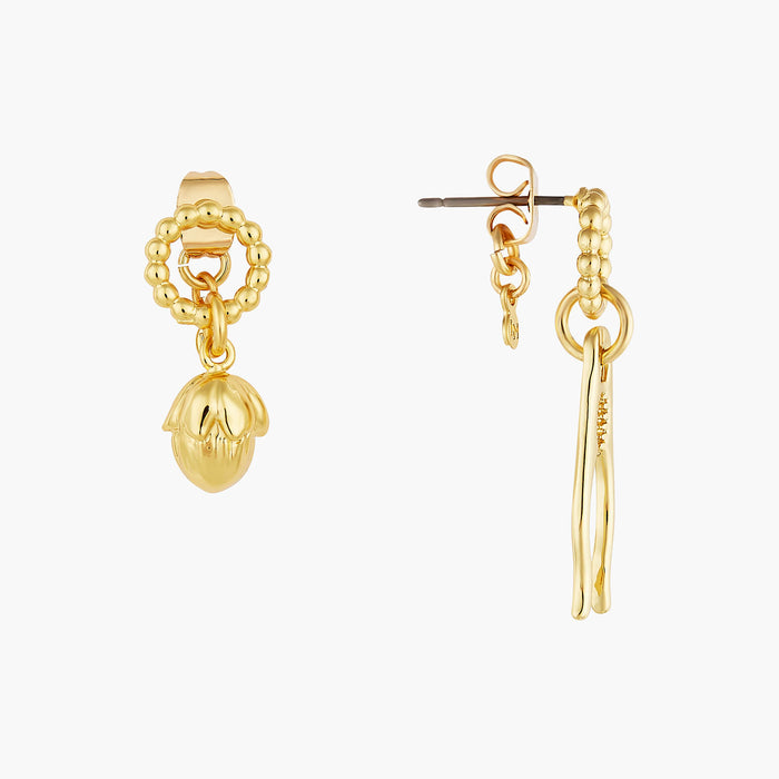 Les Néréides The Nutcracker Hazelnut And Nutcracker Post Earrings - Multi