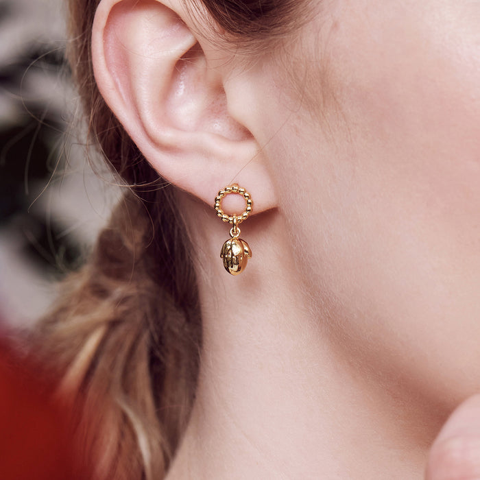 Les Néréides The Nutcracker Hazelnut And Nutcracker Post Earrings - Multi