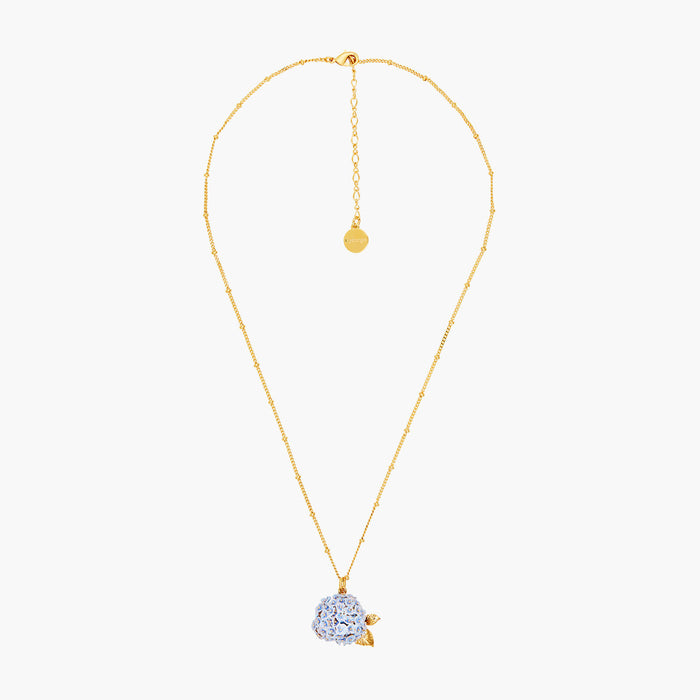 Les Néréides ✨USA EXCLUSIVE✨ Language Of Flowers Blue Hydrangea Pendant Necklace - Blue