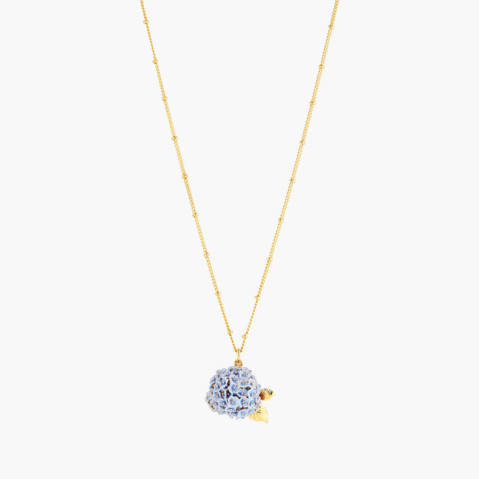 les néréides ✨USA EXCLUSIVE✨ Language of Flowers Blue Hydrangea Pendant Necklace - Blue