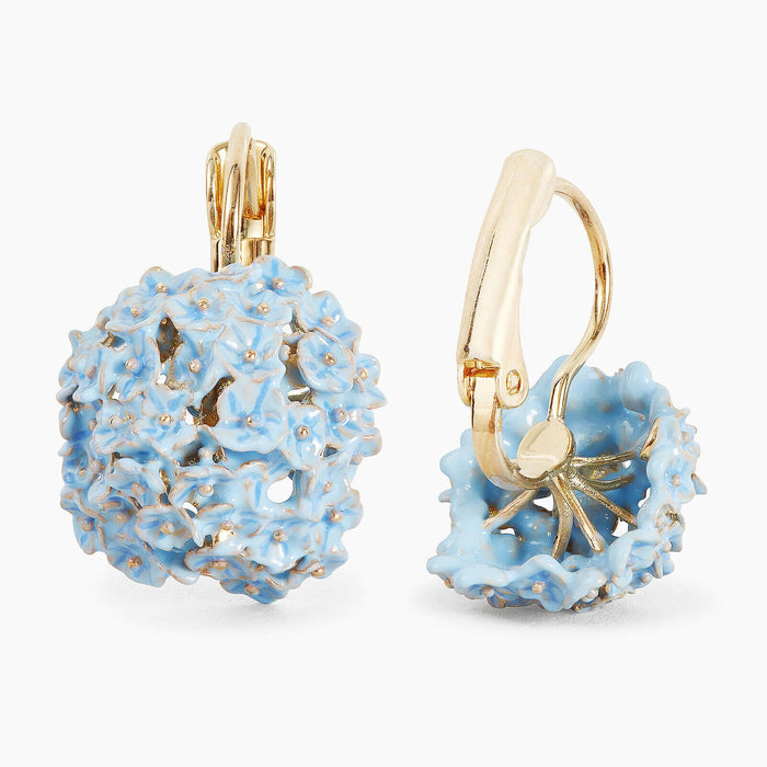 Les Néréides ✨USA EXCLUSIVE✨ Language Of Flowers Blue Hydrangea Sleeper Earrings - Blue