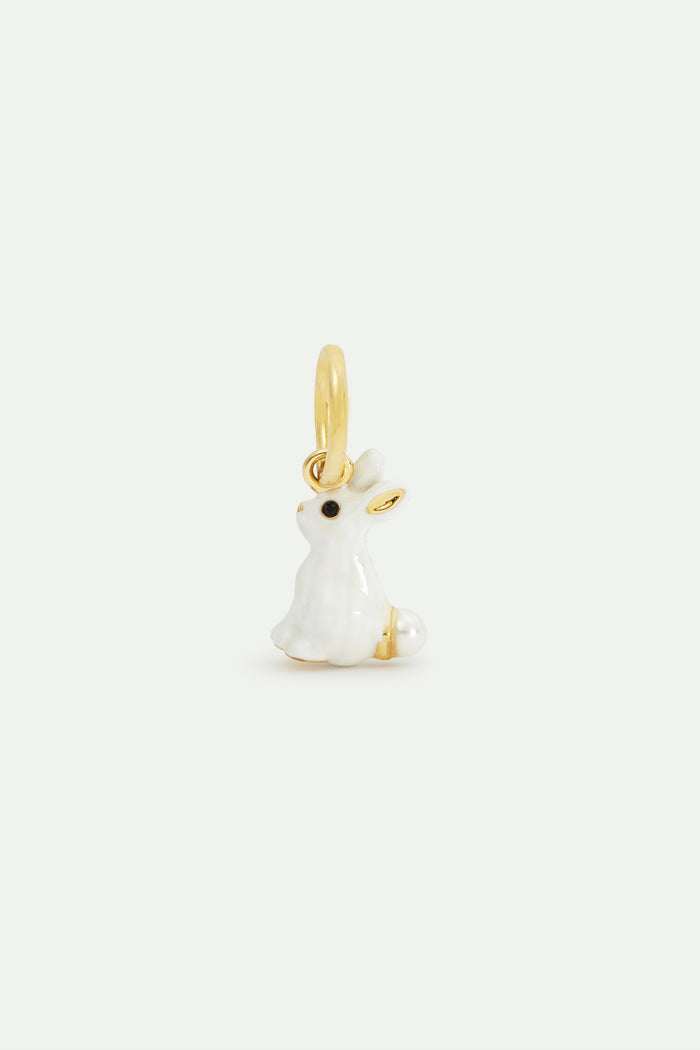les néréides White Rabbit and Pearl Pendant - Clairvoyance and Comfort - White