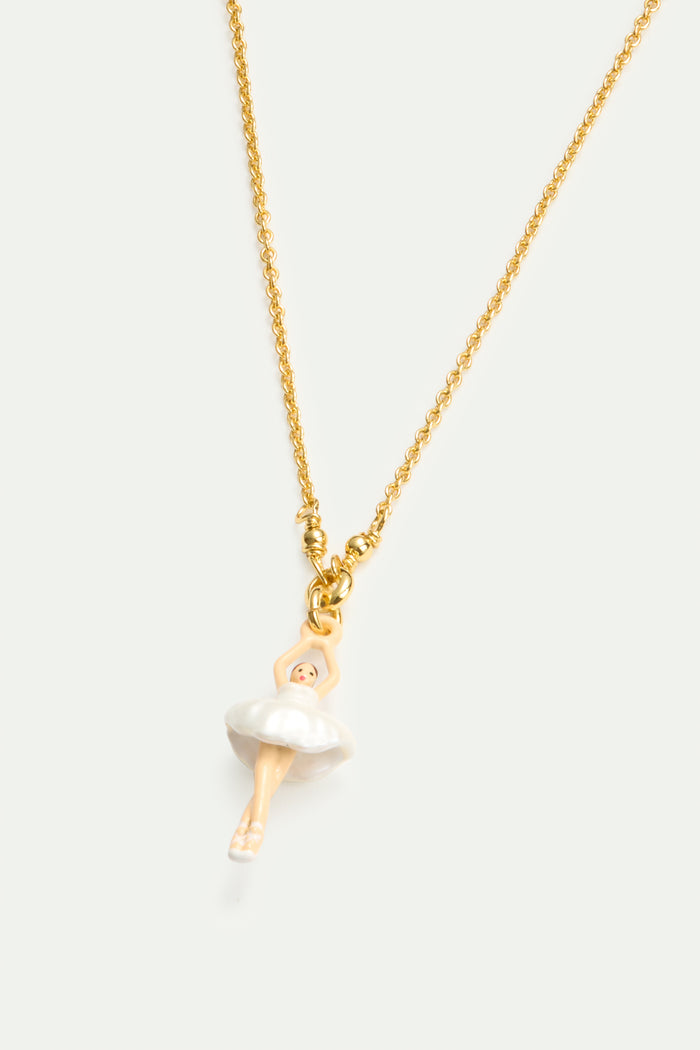 Les Néréides White Tutu Mini Ballerina Fine Bracelet - White