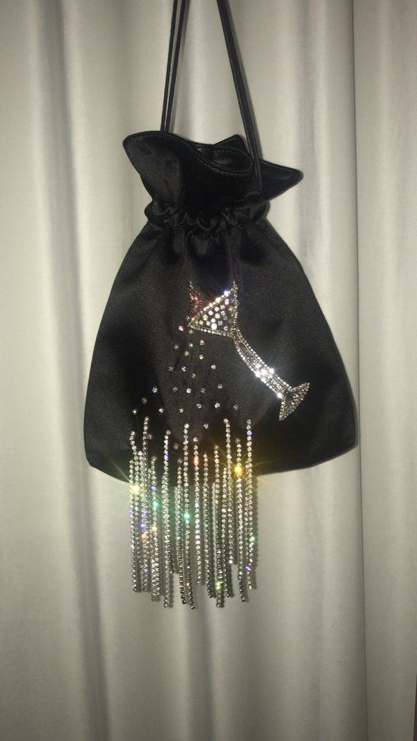 Les Petits Joueurs Black Nano Trilly Cocktail Pouch