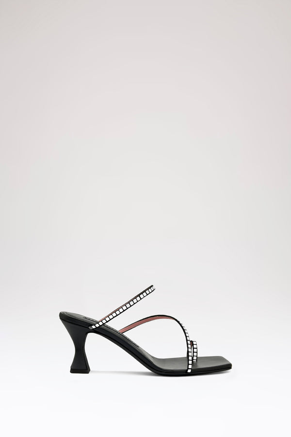 les petits joueurs Black Amanda Mirror Sandal