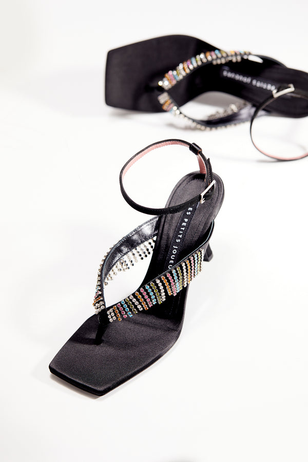 Les Petits Joueurs Black Ardith Crystal Chain