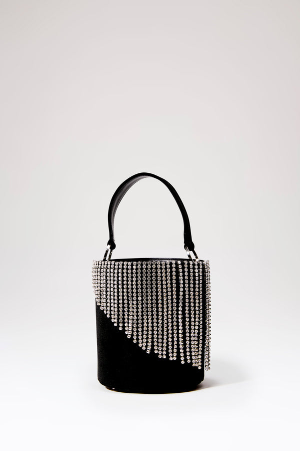 les petits joueurs Black Baby Olivia Crystals Bag