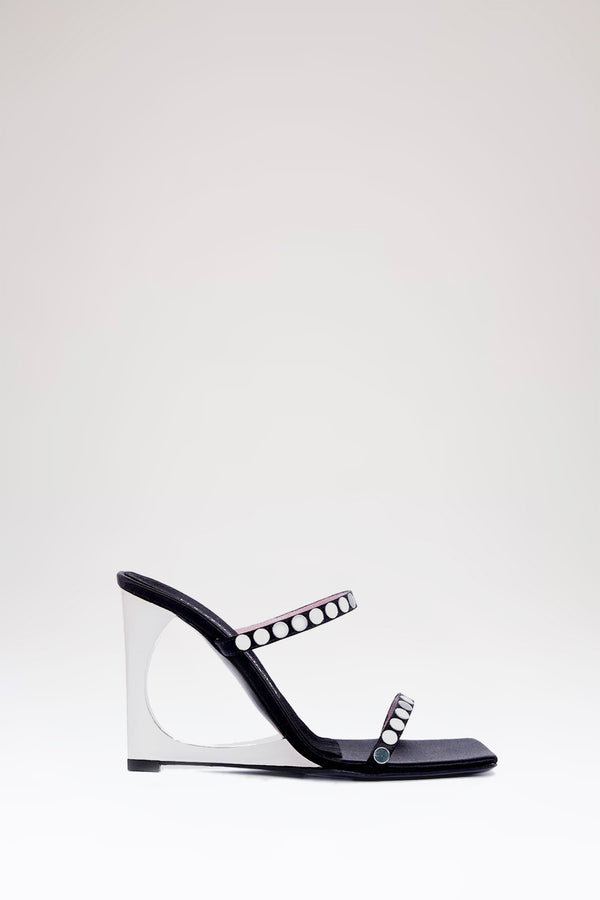 les petits joueurs Black Lucas Mirror Heels