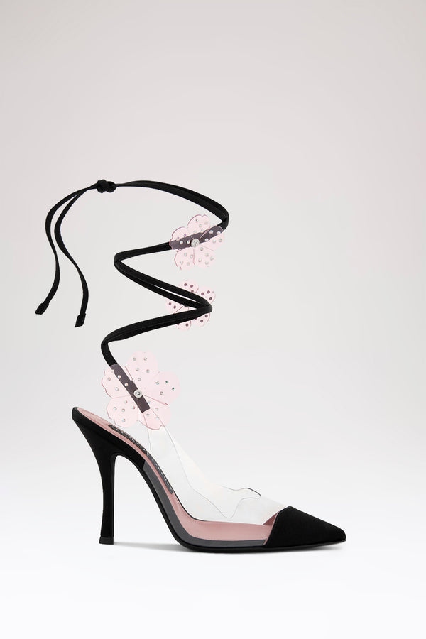 les petits joueurs Black Talia Flower Pump