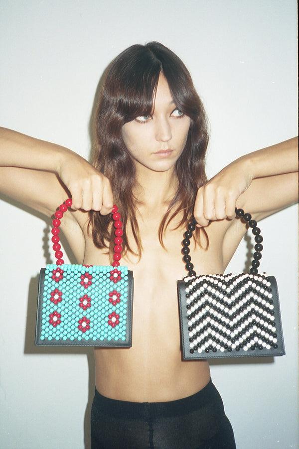 Les Petits Joueurs Black & White Amour Bag